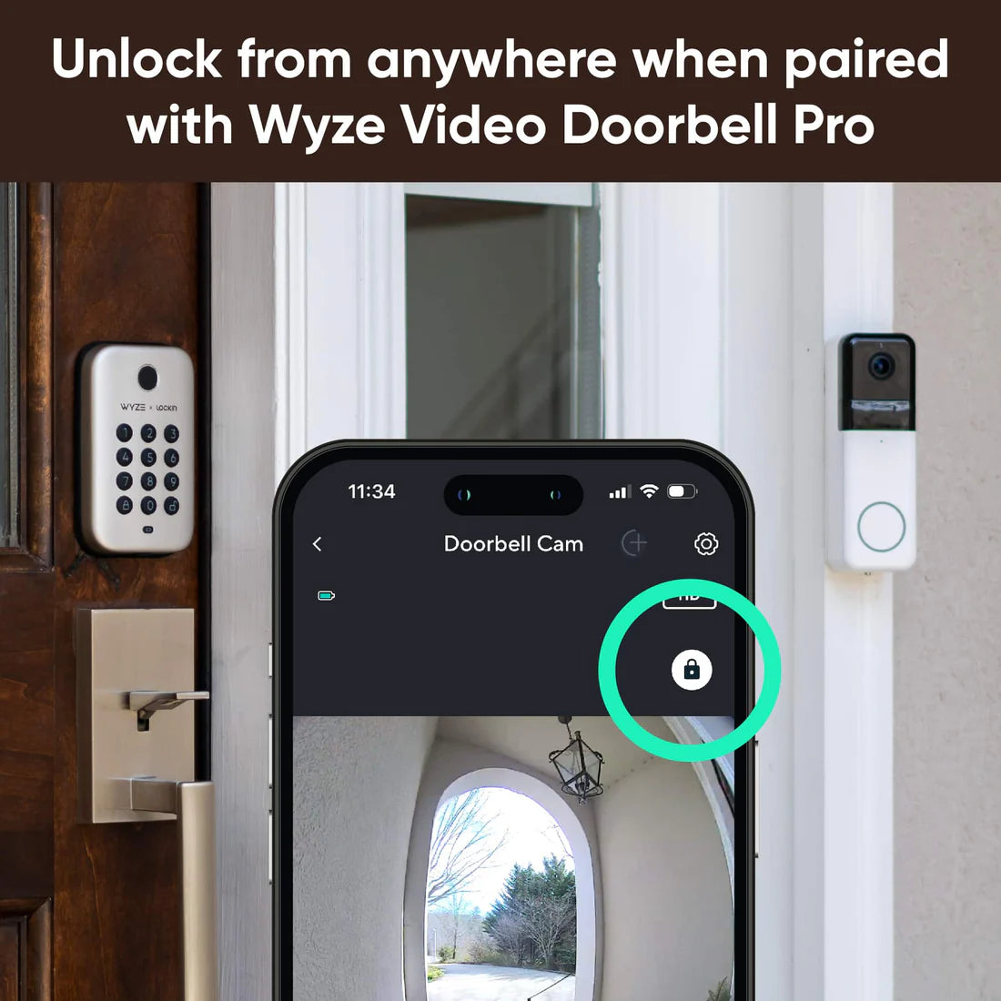 Smart Lock installed on door and managed by smartphone from AskSAMIE