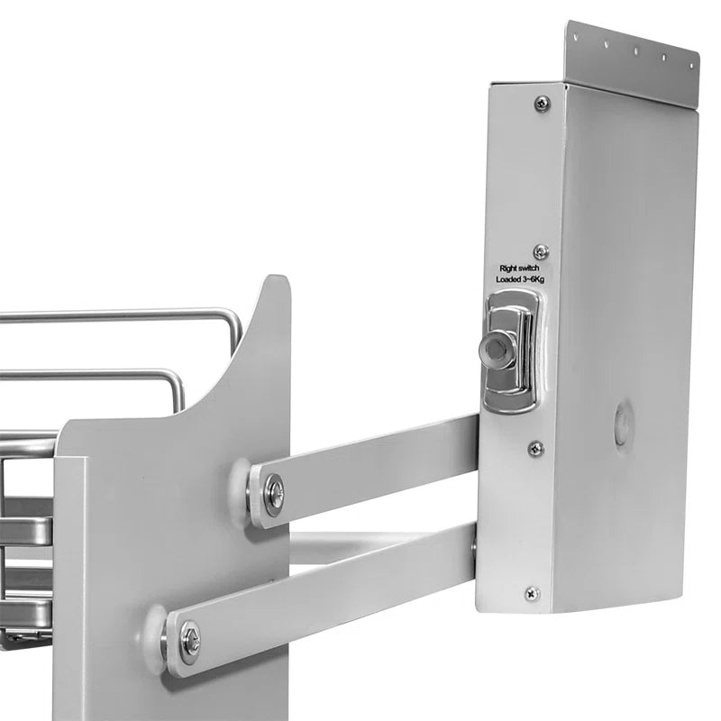 pull down shel dish rack deployed close up