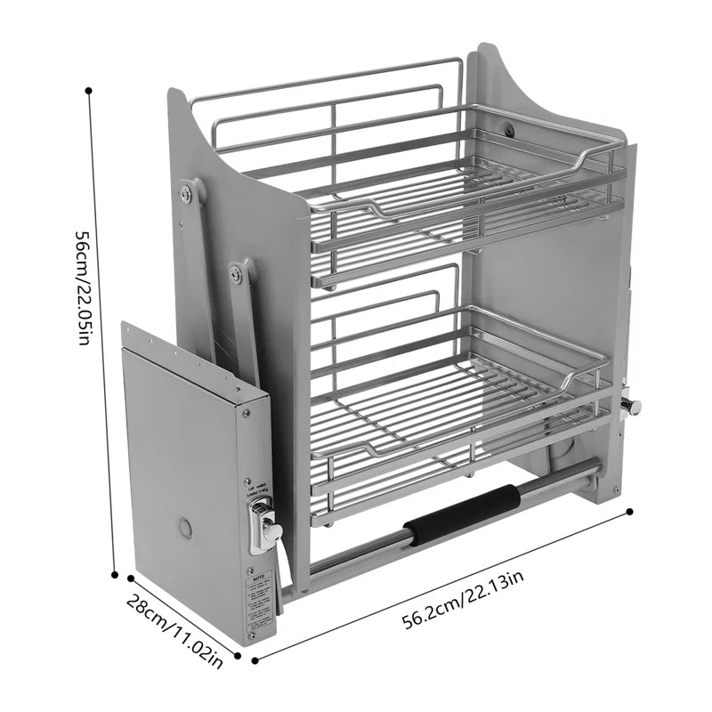 pull down shelf dimensions
