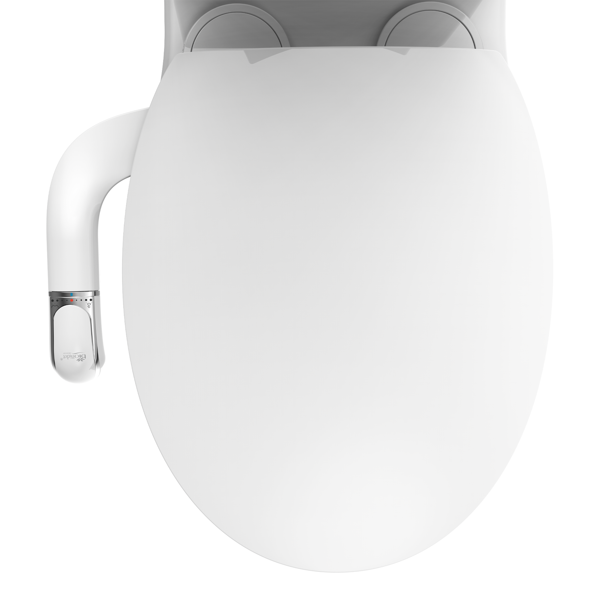 Assurance Bidet Attachment from AskSAMIE top view attached on toilet seat