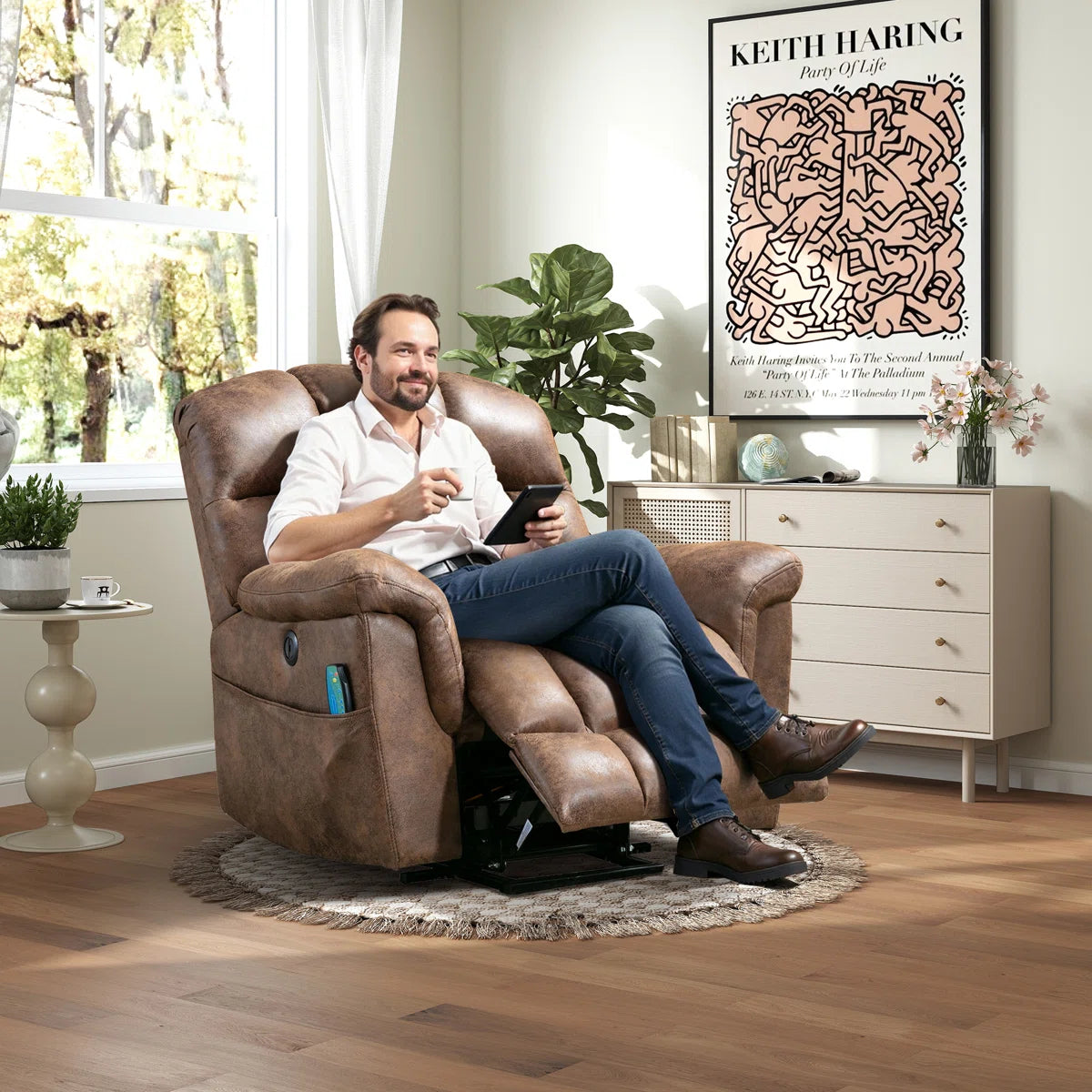 Power Lift Chair Recliner | Large | by Latitude Run