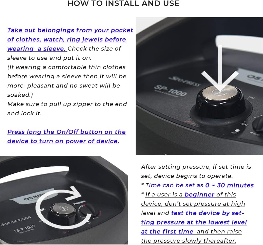 Arm Compression Pumps from AskSAMIE instructions on how to use