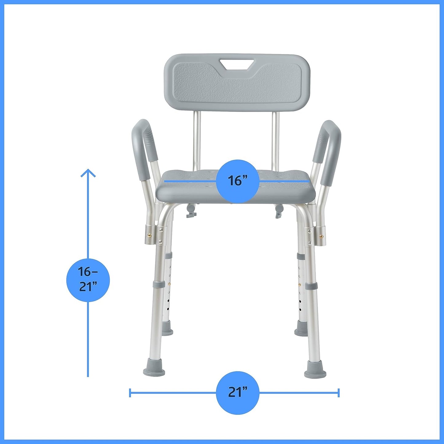 Shower Chair w/ Back & Arms