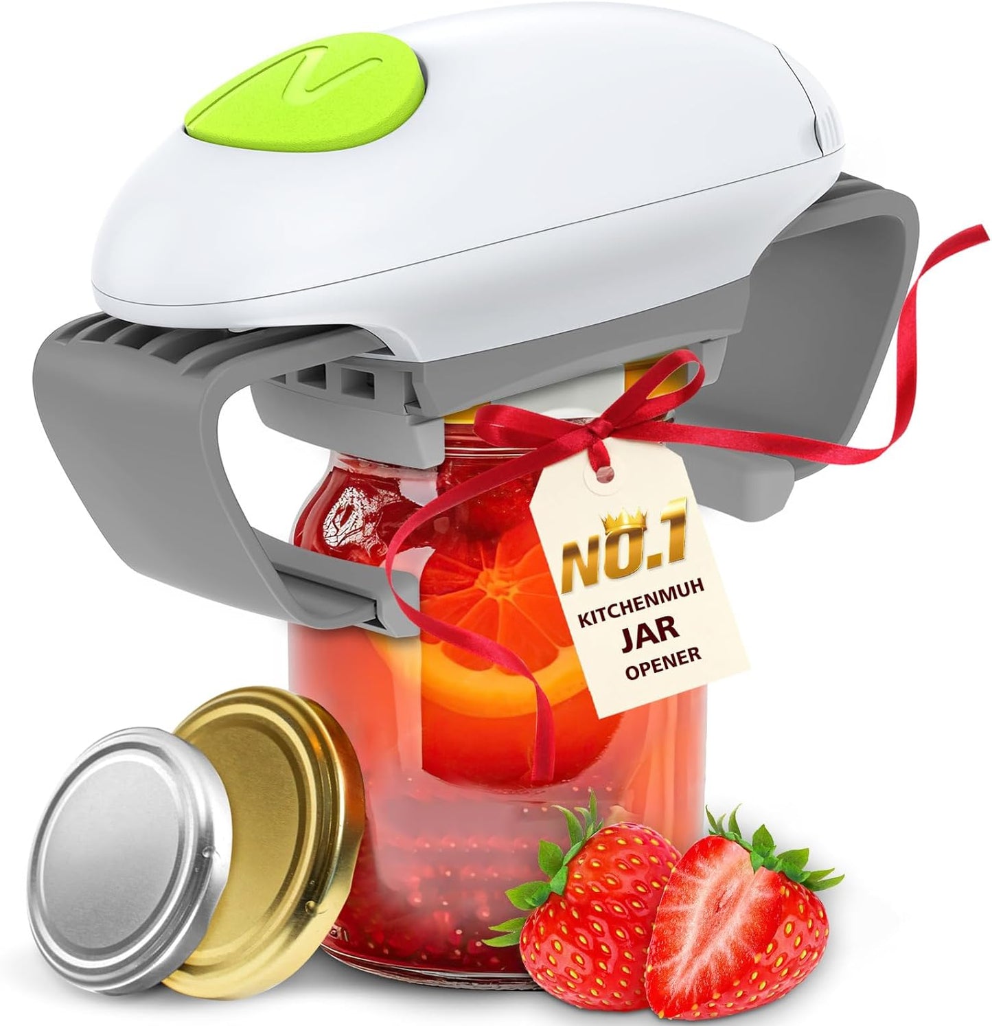 KITCHENMUH Electric Jar Opener, white