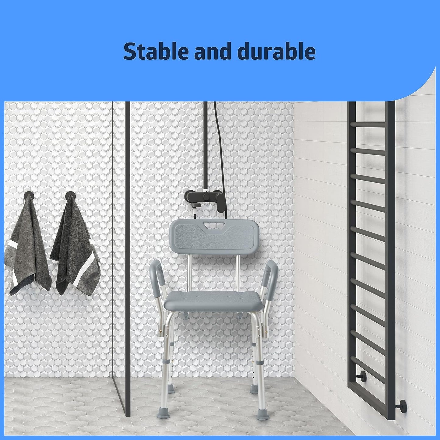 Shower Chair w/ Back & Arms