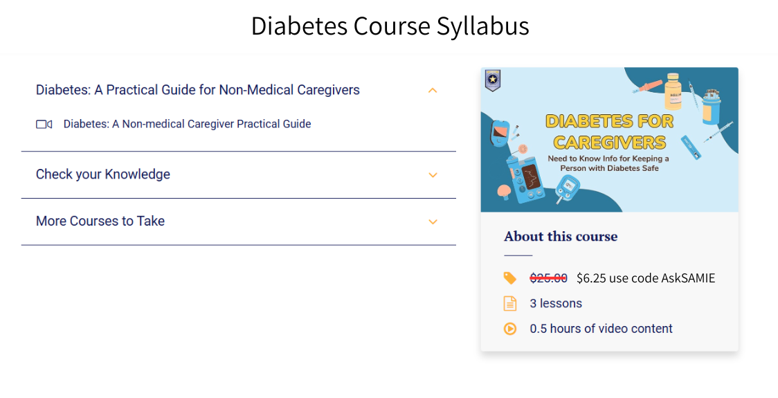 Video Training: Diabetes syllabus from AskSAMIE