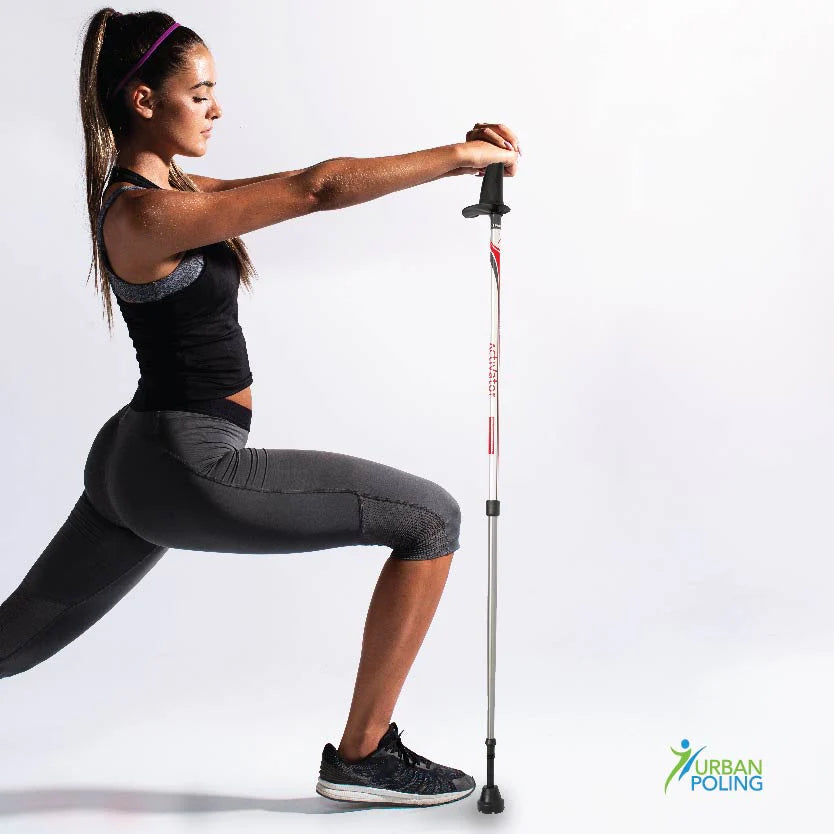 Activator pole used by woman exercising from AskSAMIE