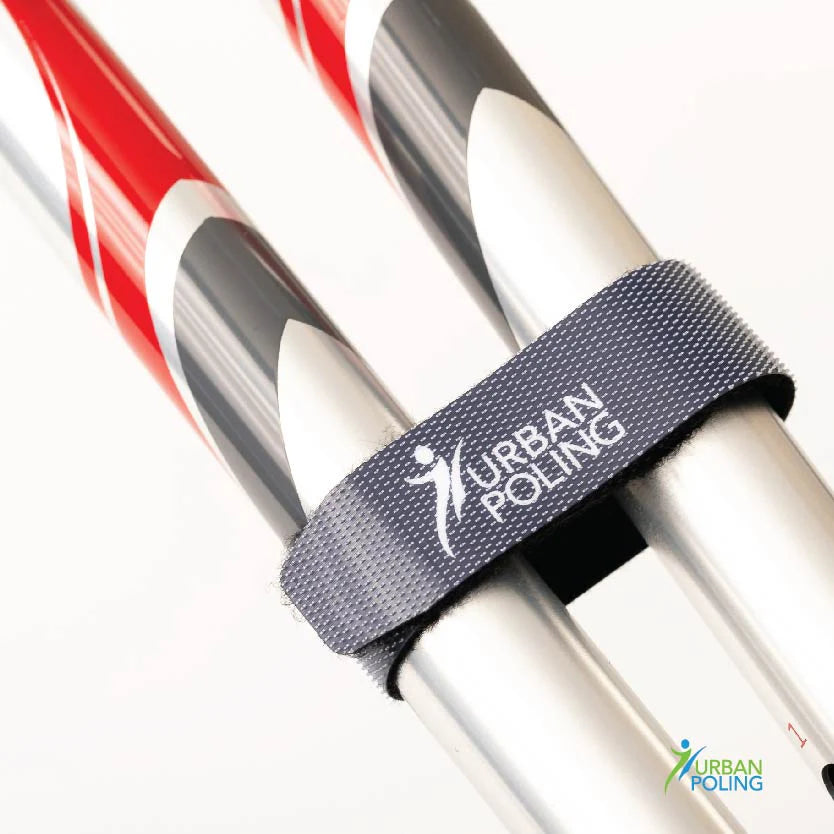 Activator poles with a gray locking strap labeled 'Urban Poling' on a white background.