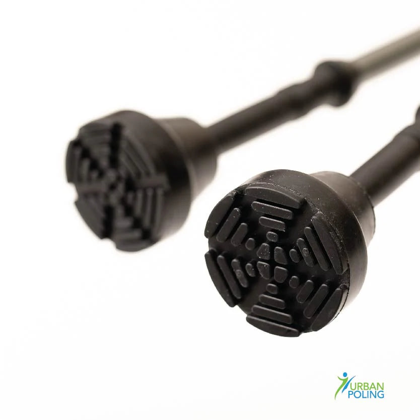 Activator poles' two black poling tips with a visible brand logo from AskSAMIE