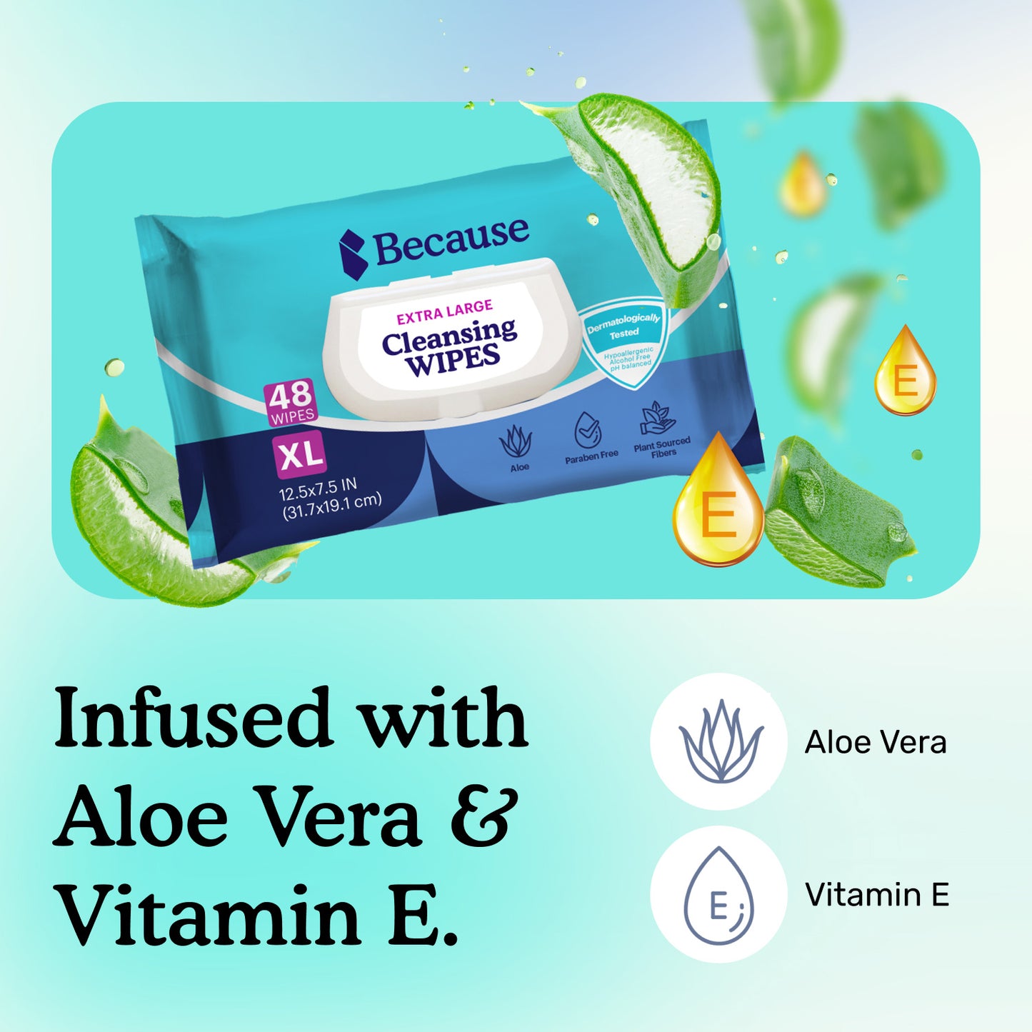 Because Extra Large Wipes