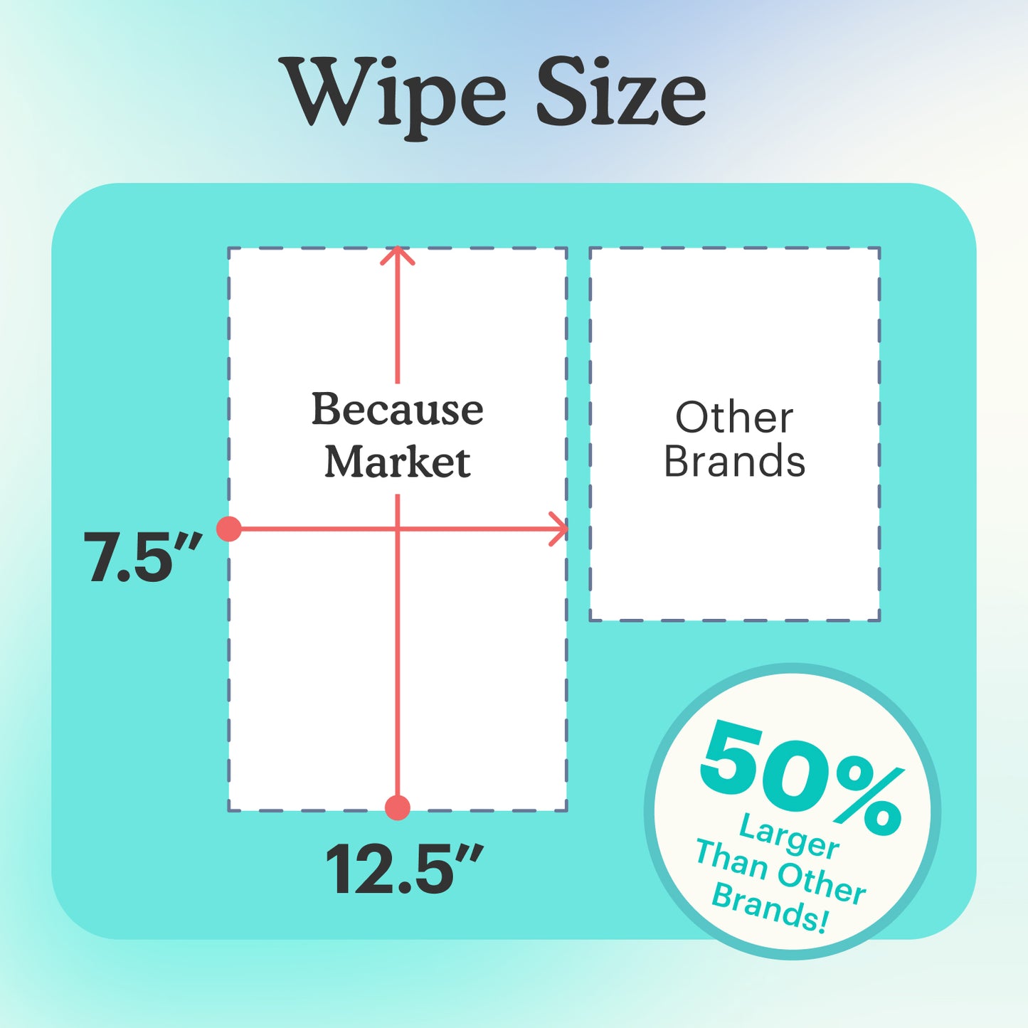 Because Extra Large Wipes