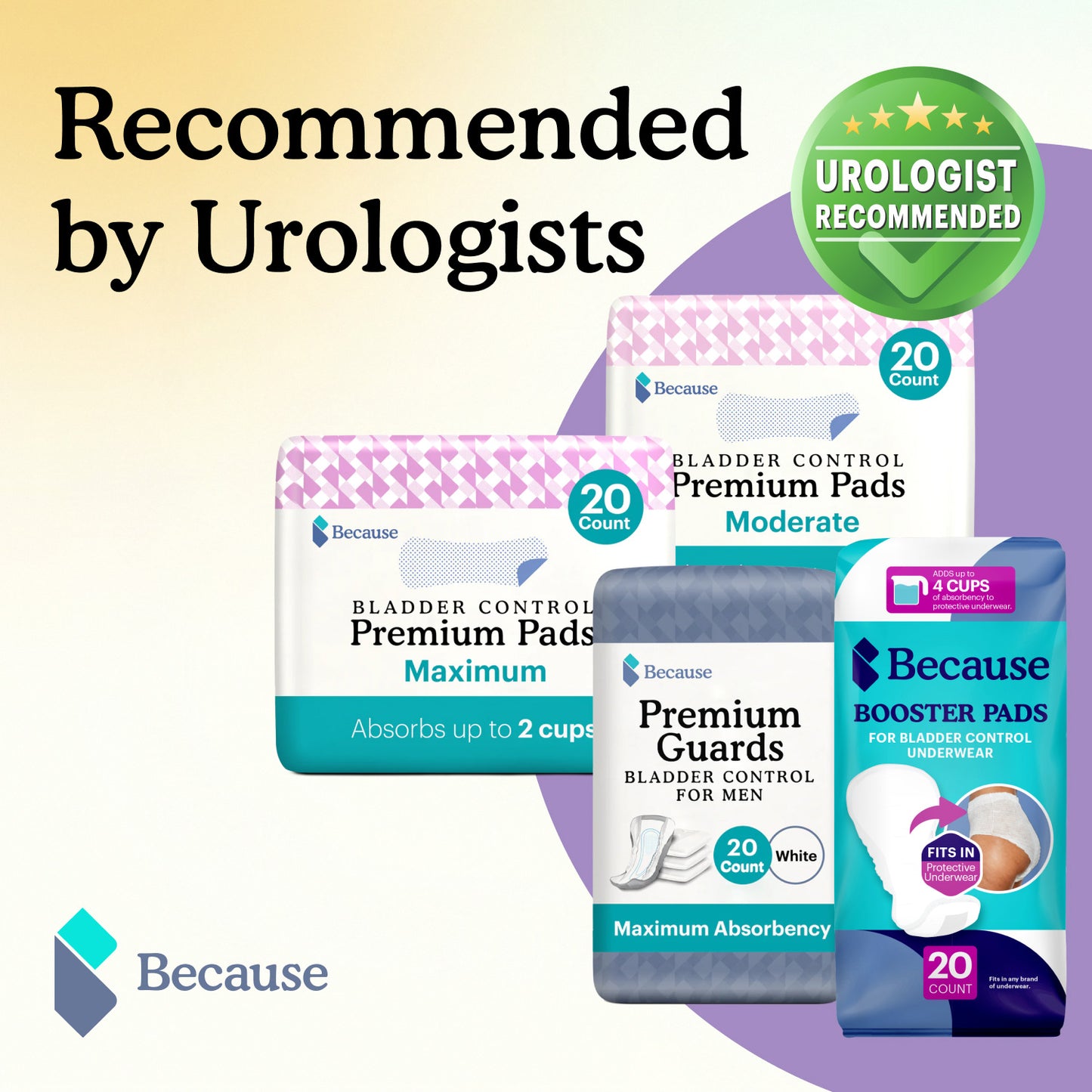 Because Premium Pads for Women | Maximum