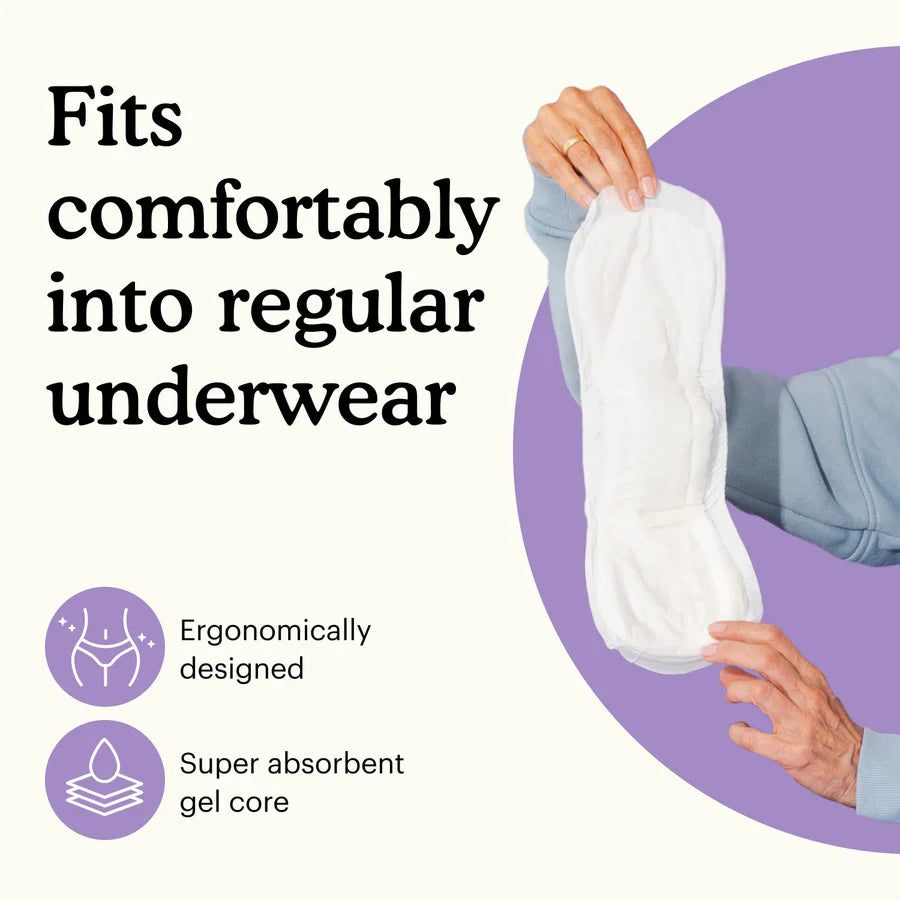 Because Premium Pads for Women | Overnight held and stretched out