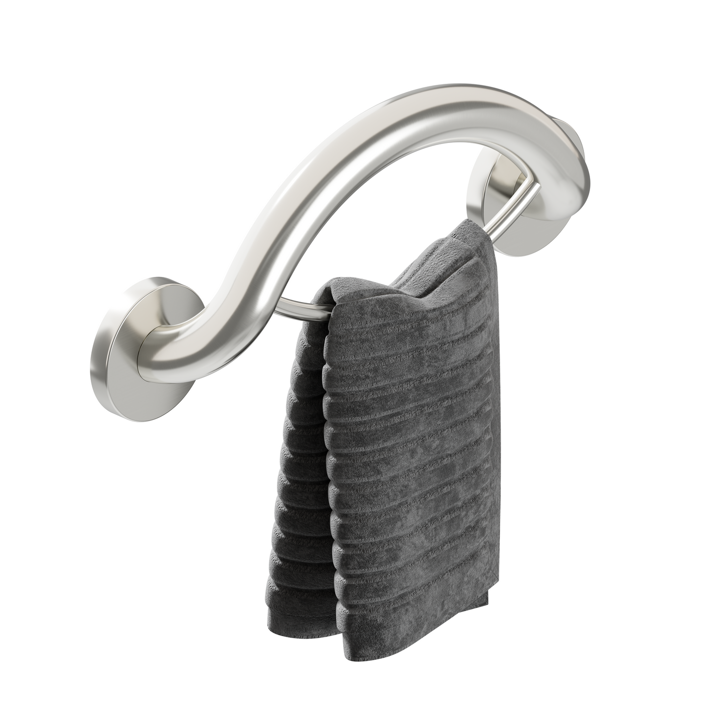 Towel Ring Grab Bar brushed nickel
