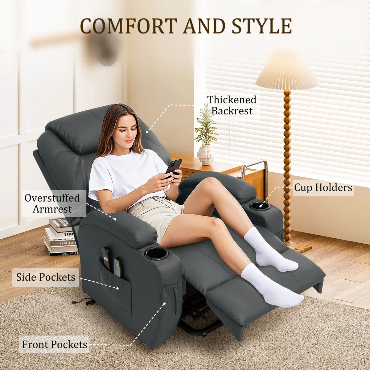 Power Lift Chair Recliner | Small | by Latitude Run