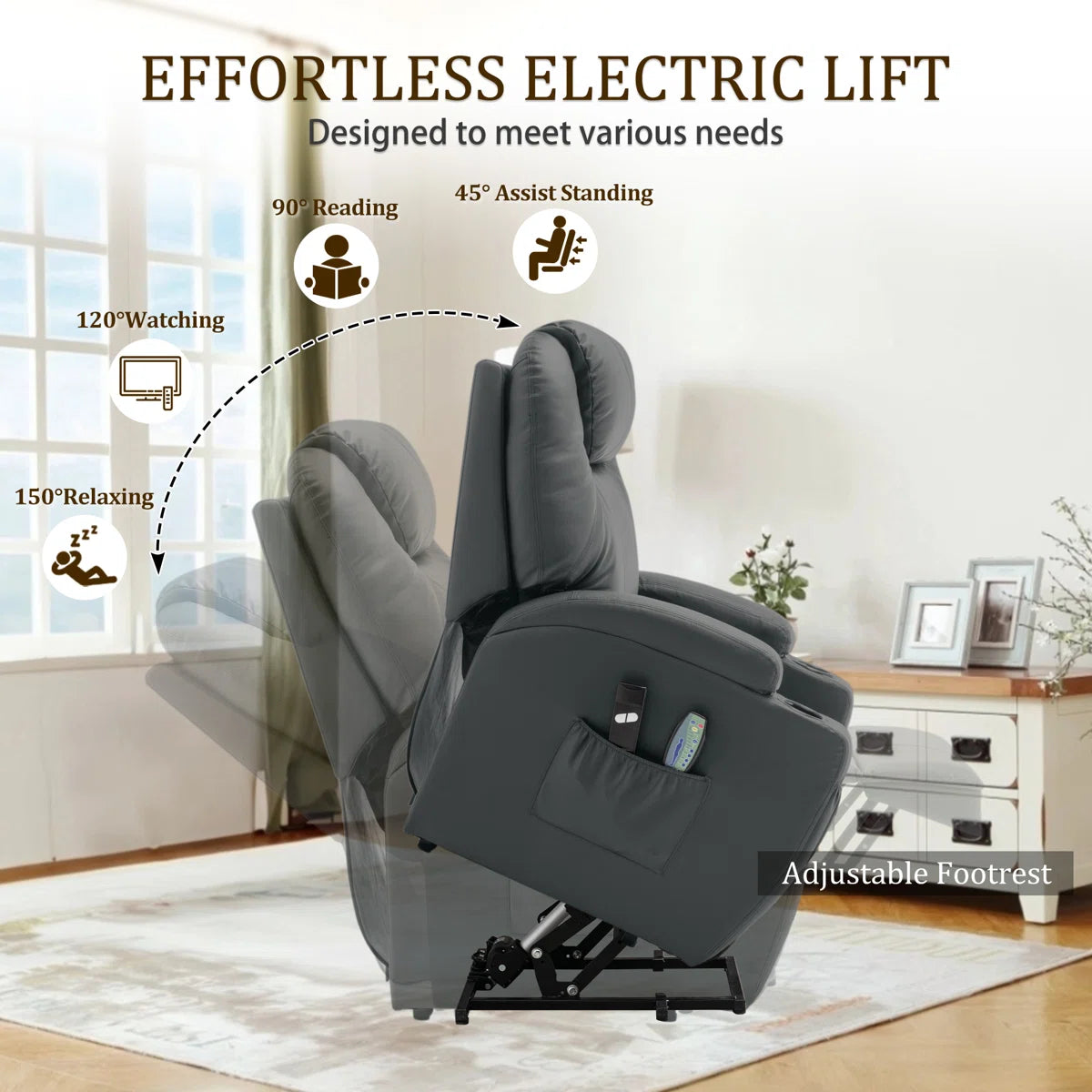 Power Lift Chair Recliner | Small | by Latitude Run