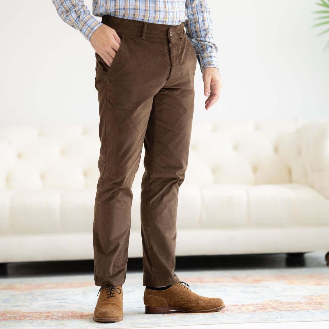Adaptive Corduroy Pants for Men | Magnetic Fly | Parkinson's & Arthritis MagnaReady - AskSAMIE: Answers for Accessibility