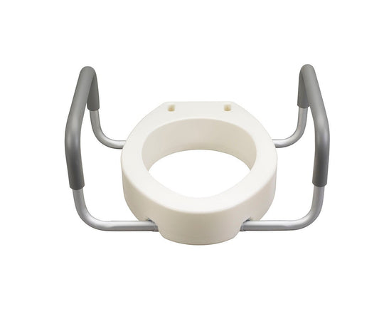 Bolted Toilet Seat Riser with Arms - Elongated Fabrication Enterprises Inc - AskSAMIE: Answers for Accessibility