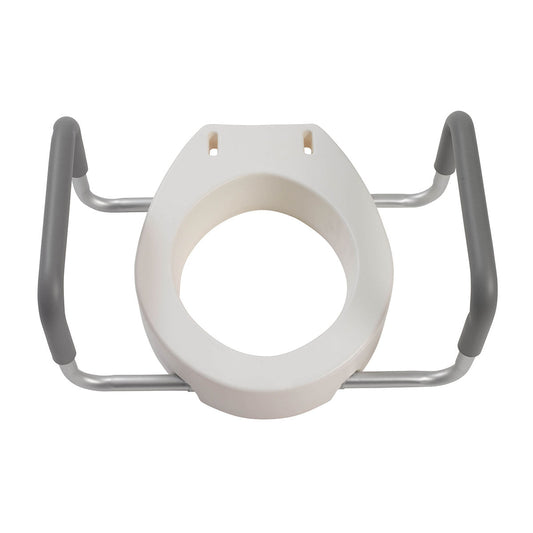 Bolted Toilet Seat Riser with Arms - Round Fabrication Enterprises Inc - AskSAMIE: Answers for Accessibility