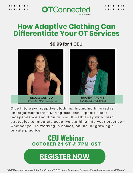 How Adaptive Clothing Can Differentiate Your OT Services | CEU AskSAMIE - AskSAMIE: Answers for Accessibility