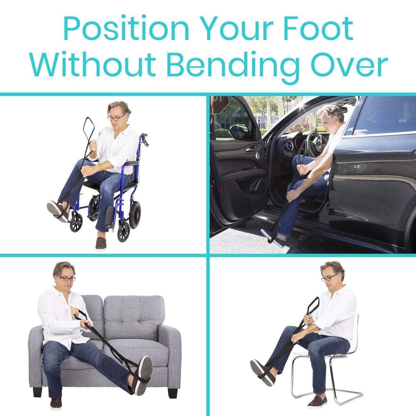 Multi Grip Leg Lifter used in wheelchair, car, sofa and seat by AskSAMIE