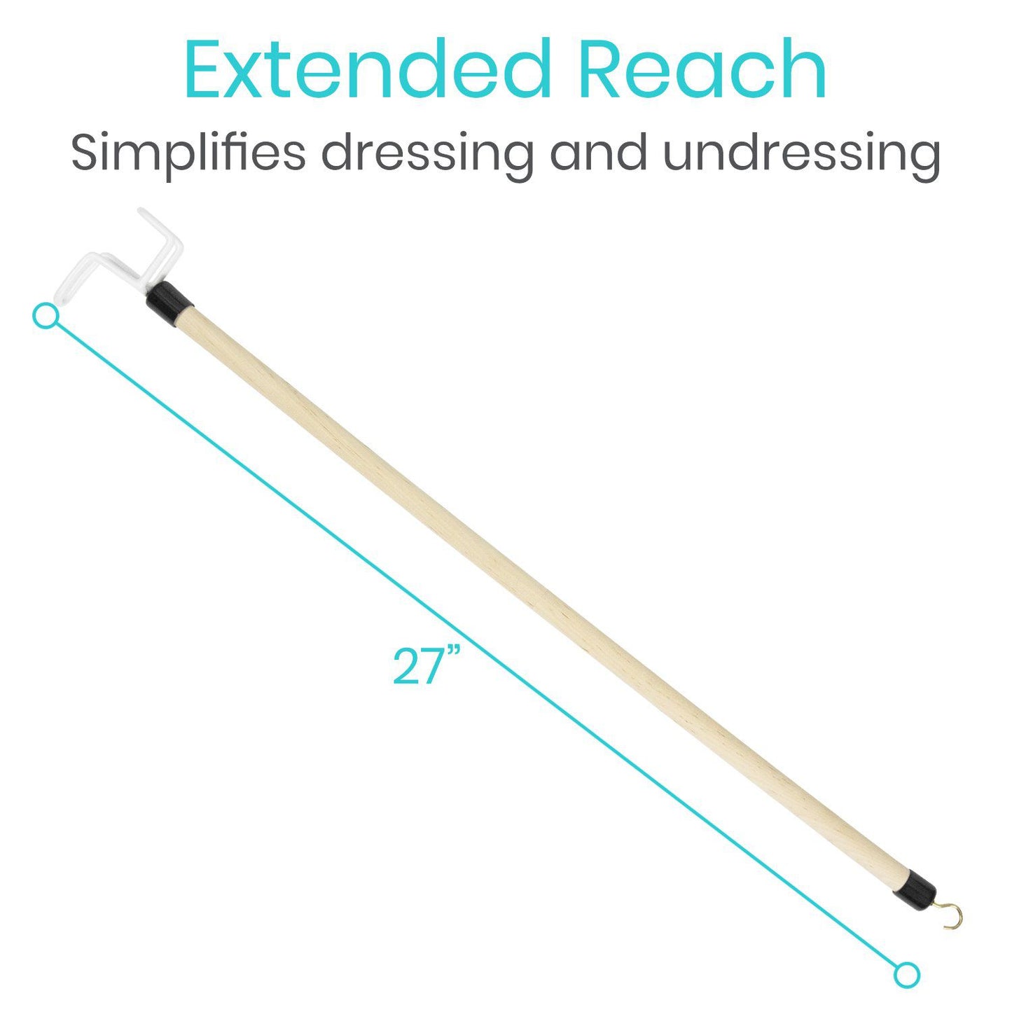 Dressing Stick 27" measurement from AskSAMIE