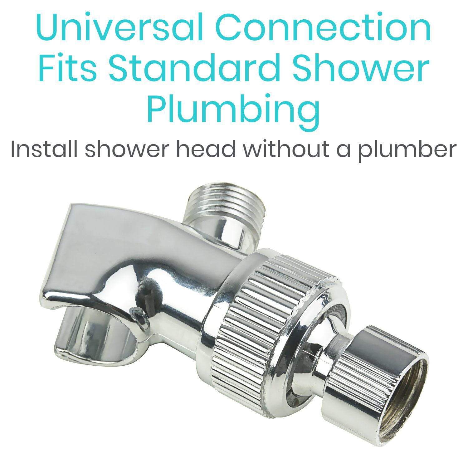 handheld shower head with flex hose making use fo universal connector from AskSAMIE
