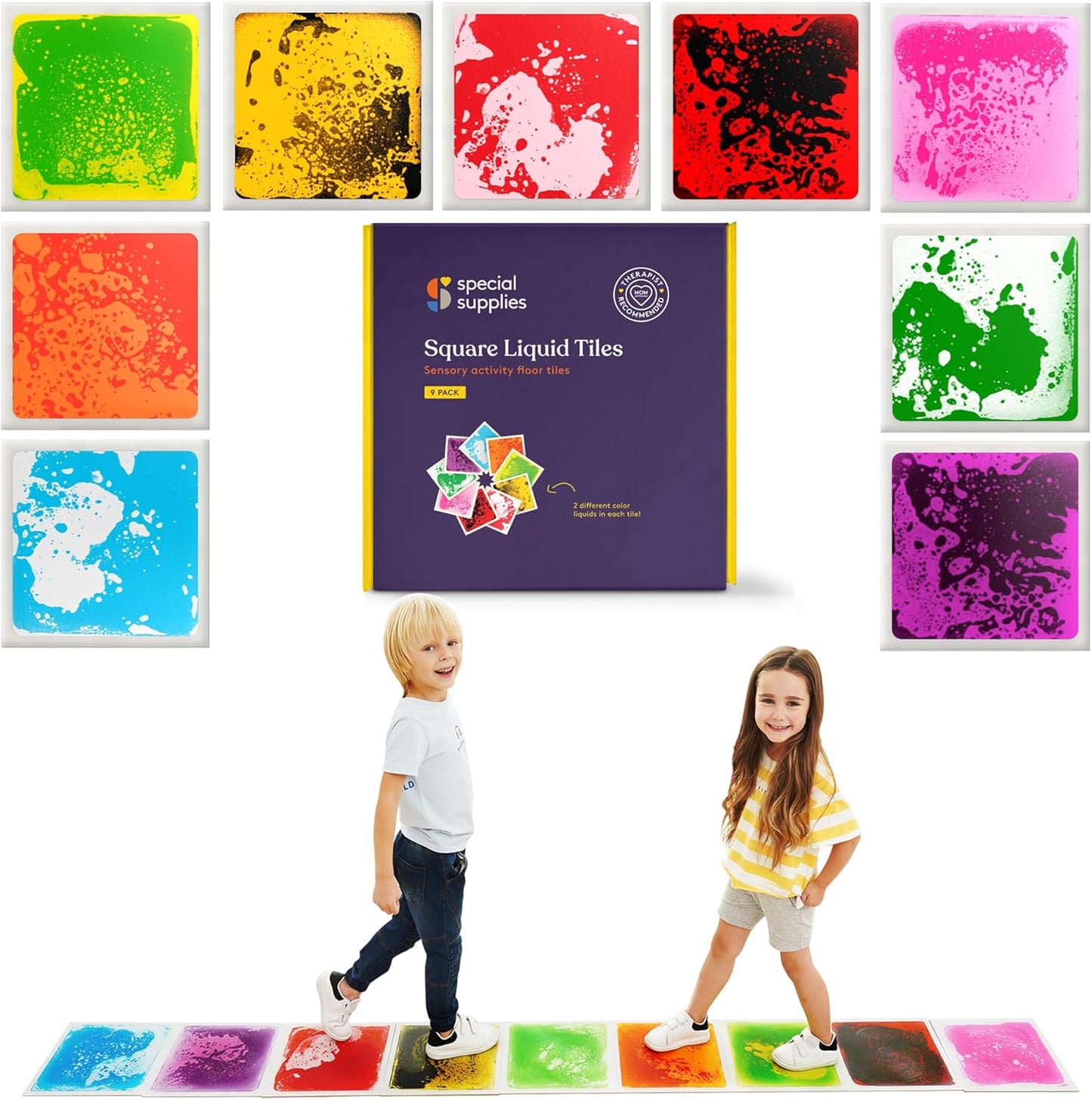 Contents of Sensory Liquid Floor Tiles from AskSAMIE