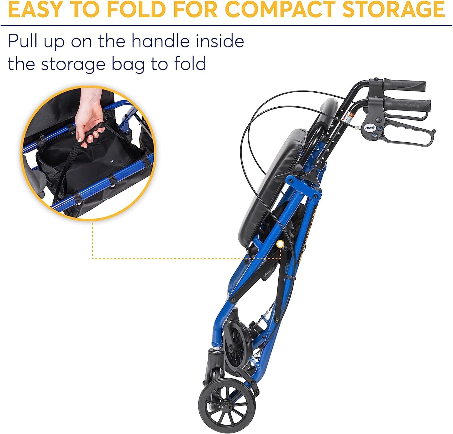 folded rollator