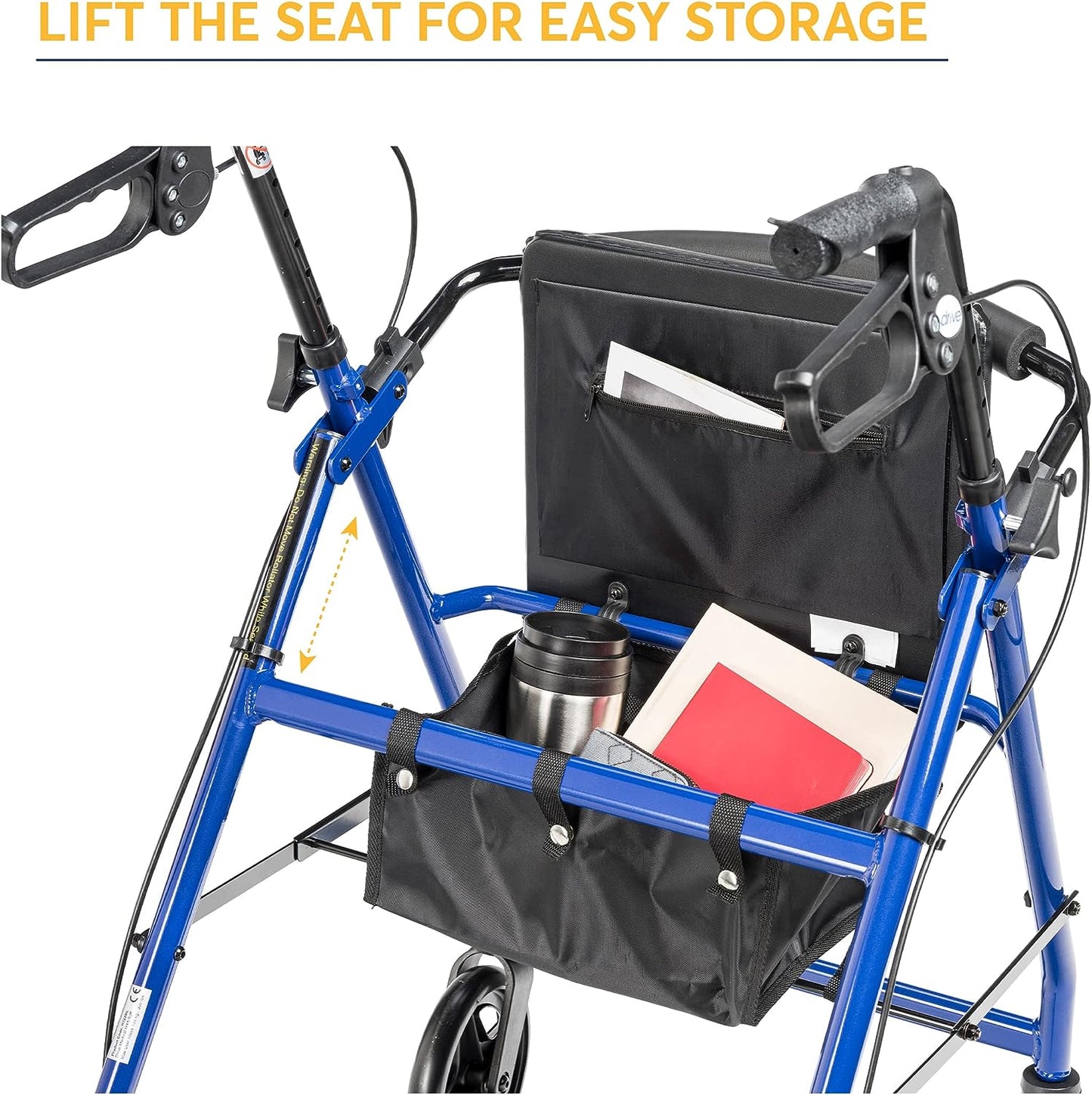 bag on rollator walker