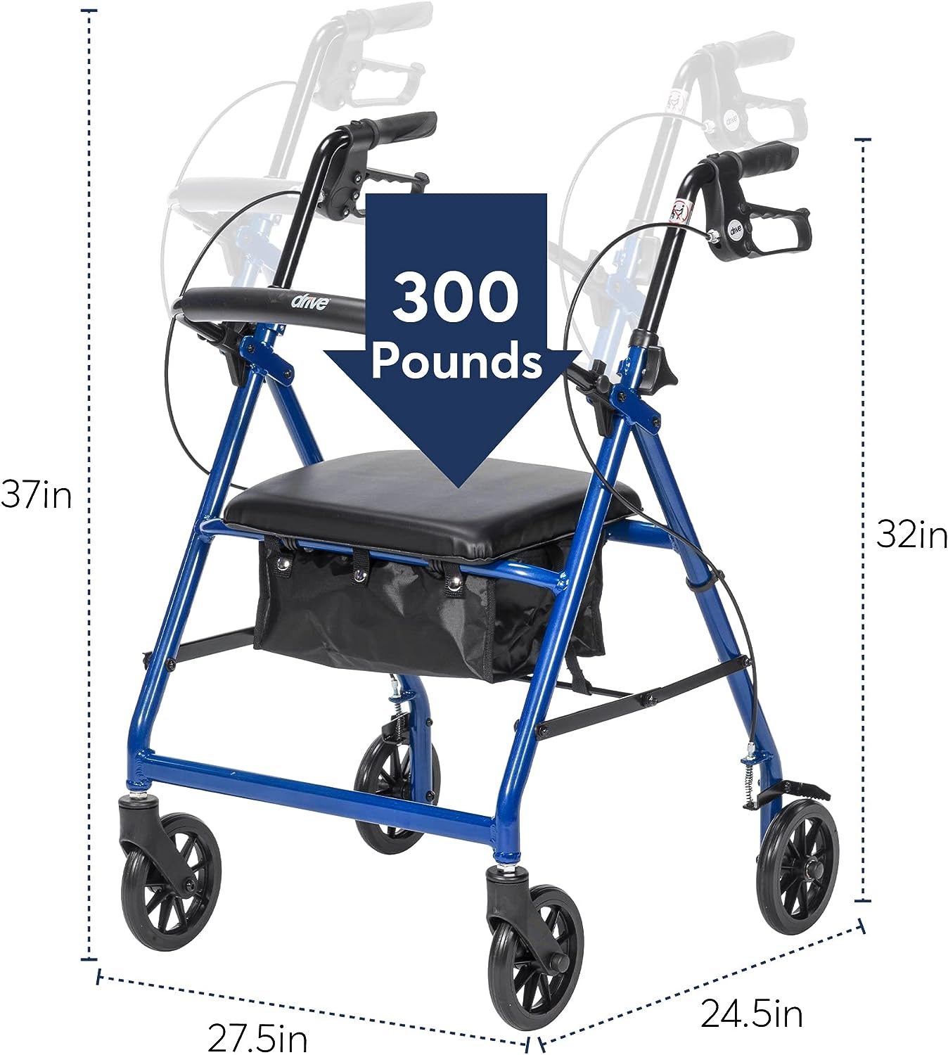 Rollator dimensions