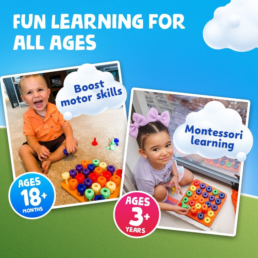 Stacking Pegboard Set suitable for all ages from AskSAMIE