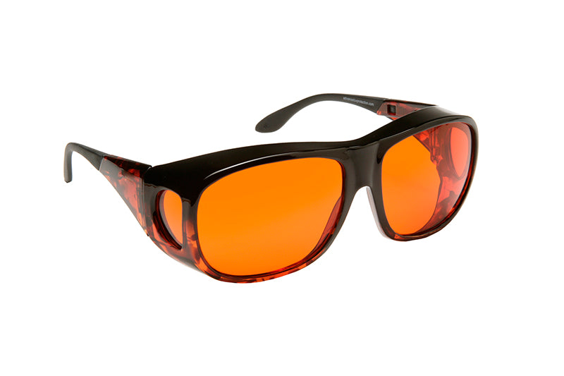 Solar Shield Tinted Glasses in Orange from AskSAMIE