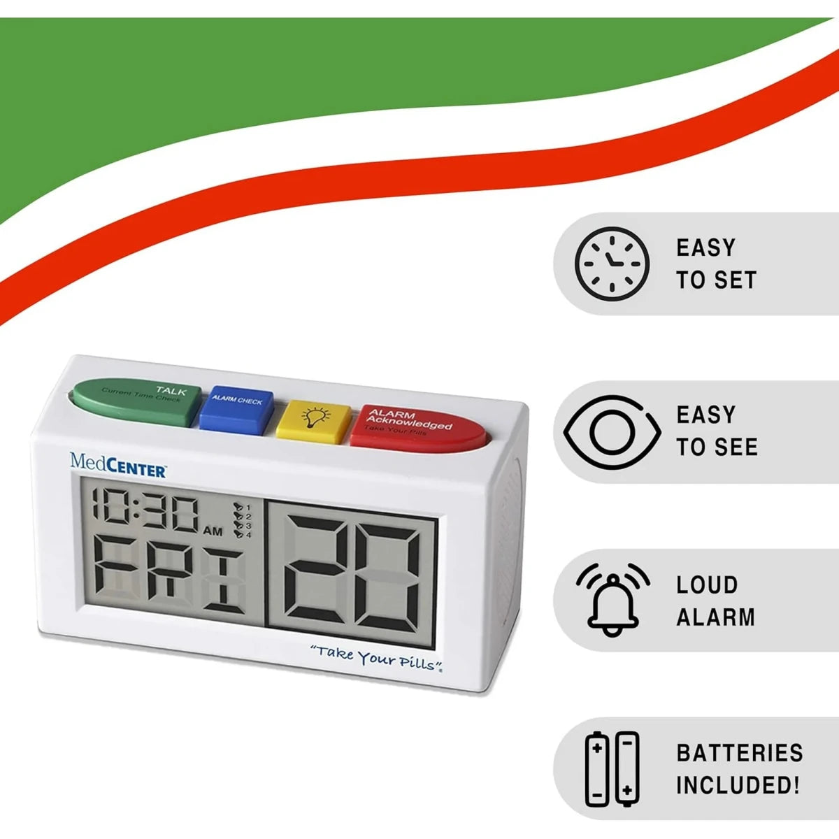 Talking Medicine Alarm Clock MedCenter Systems - AskSAMIE: Answers for Accessibility