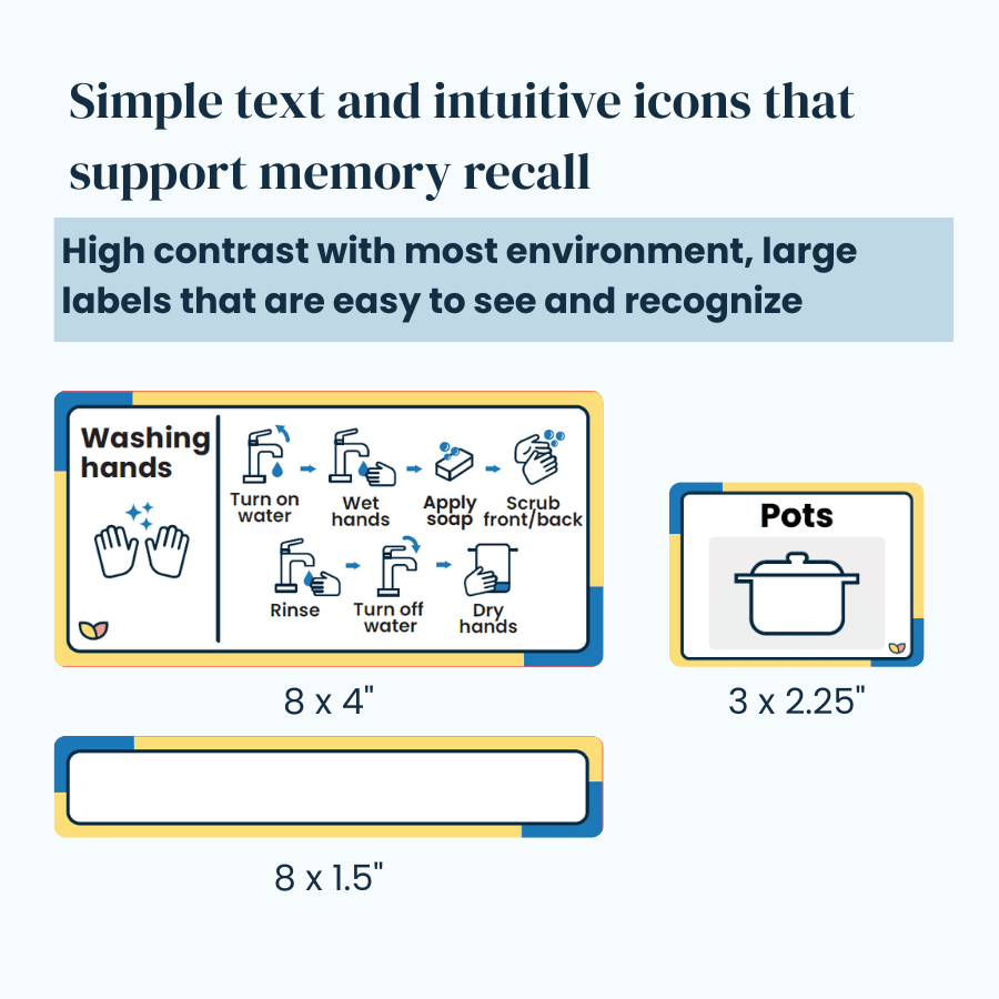 The Familiar Space Home and Routine Labels | Memory Support and Visual Support Aegeliss - AskSAMIE: Answers for Accessibility