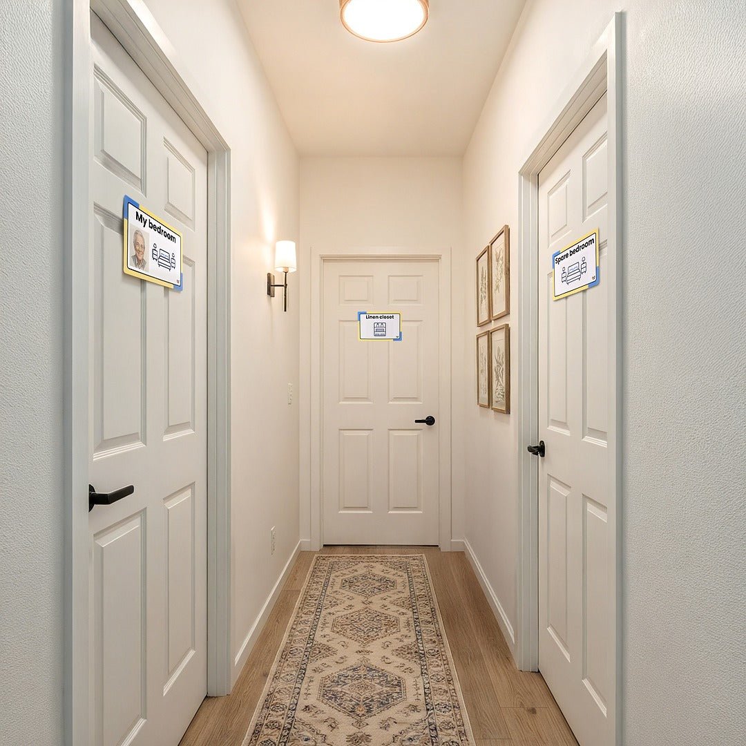 The Familiar Space Room Signs | Memory Support and Visual Support Aegeliss - AskSAMIE: Answers for Accessibility