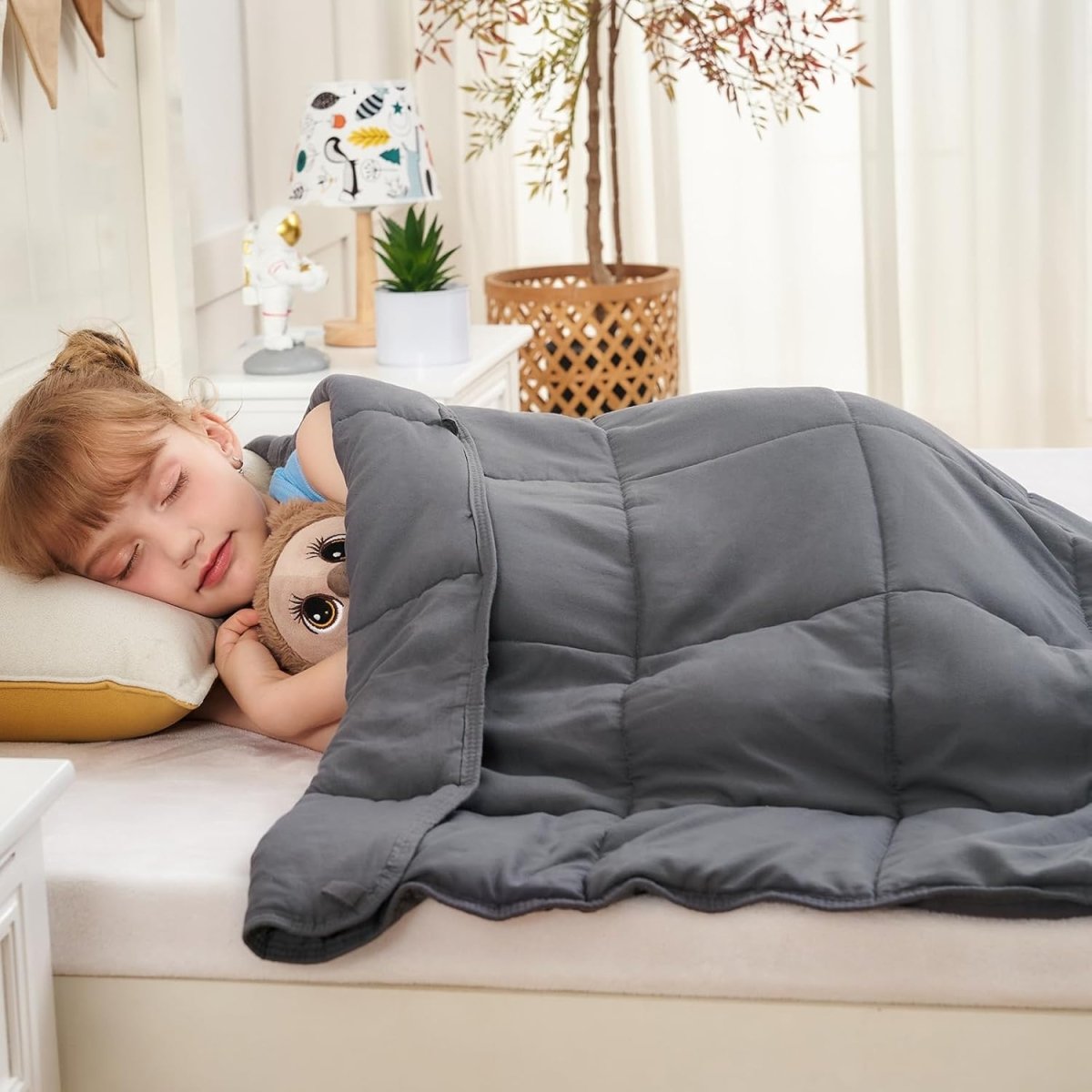 Weighted Blanket | Sized for Kids or Lap Blanket for Adults | at AskSAMIE: Answers for Accessibility