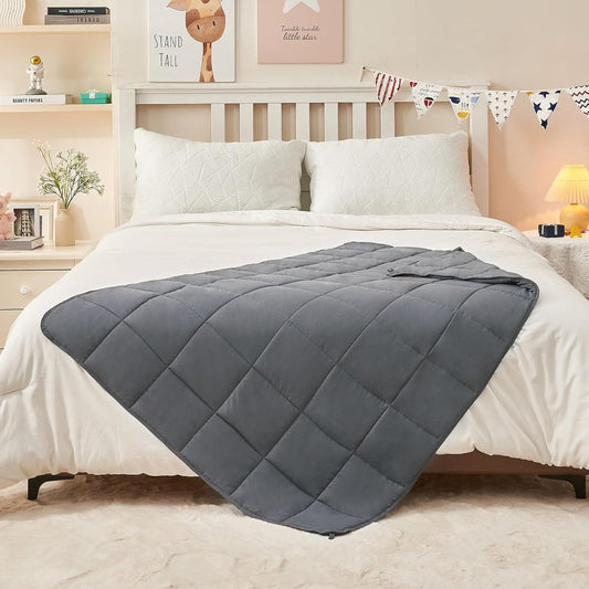 Weighted Blanket | Sized for Kids or Lap Blanket for Adults | at AskSAMIE: Answers for Accessibility