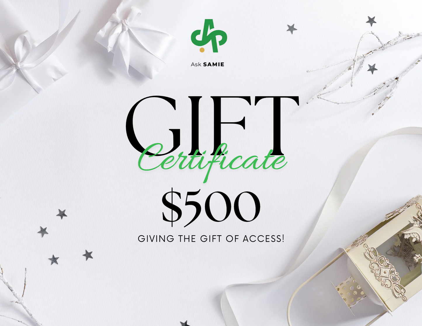 AskSAMIE gift card for $500