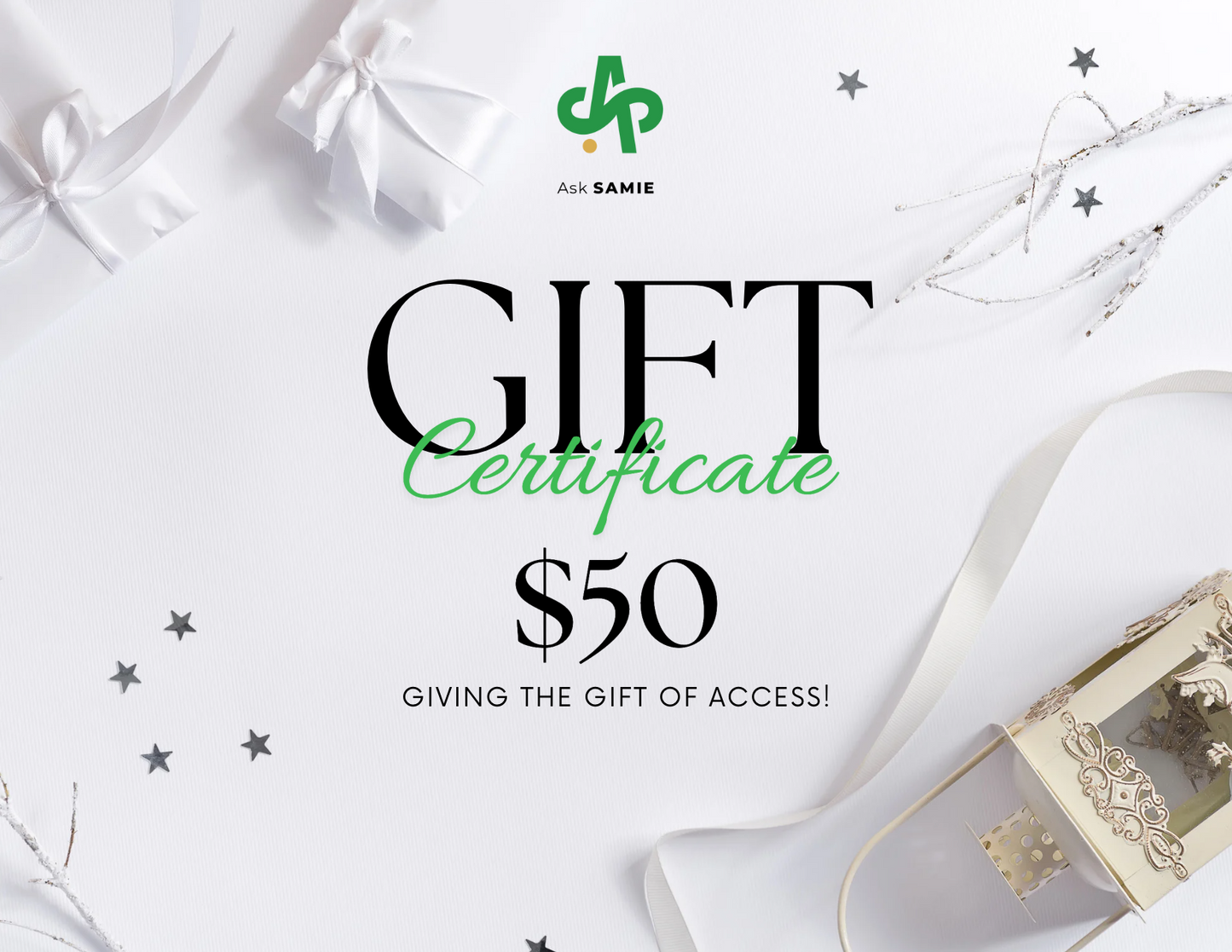 AskSAMIE gift card for $50