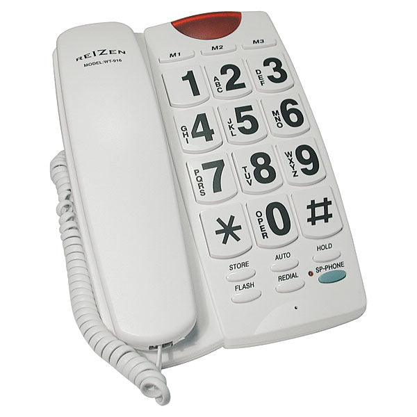 phone with big buttons and numbers