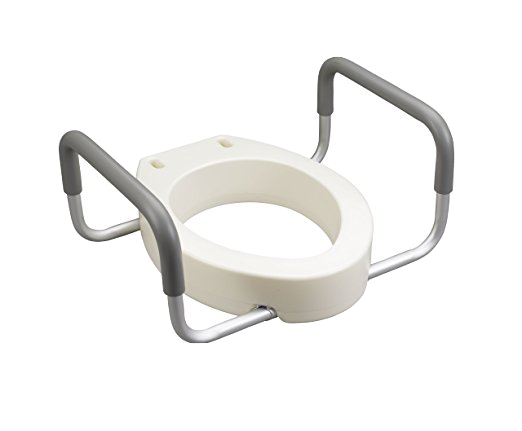 Bolted Toilet Seat Riser with Arms, off from toilet seat by AskSAMIE
