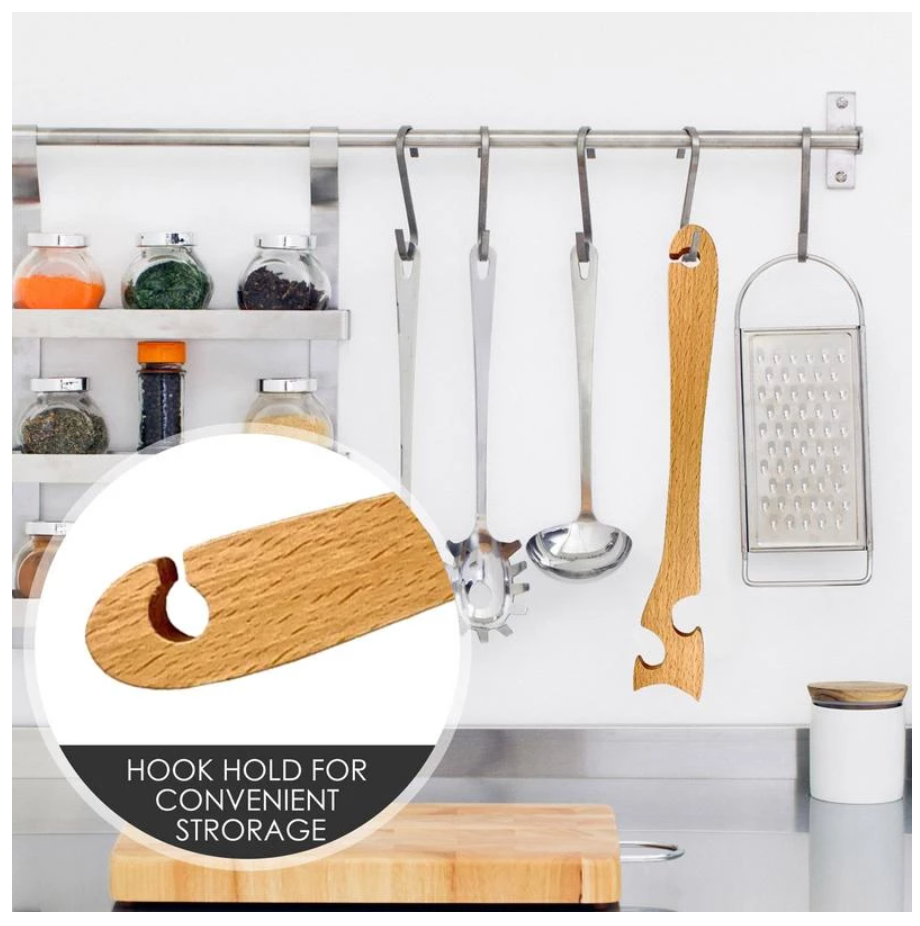 push pull oven helper hanging in kitchen