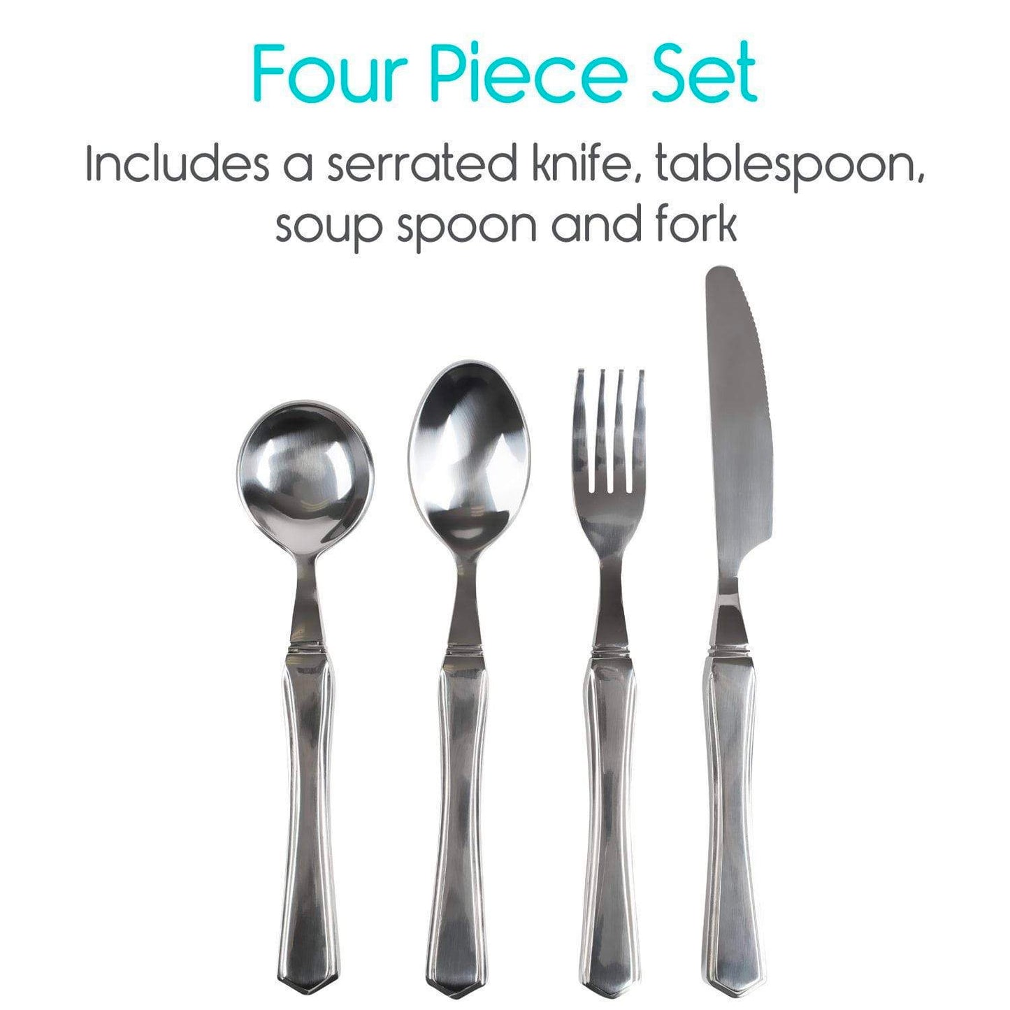 Weighted Silverware Set four piece set by AskSAMIE
