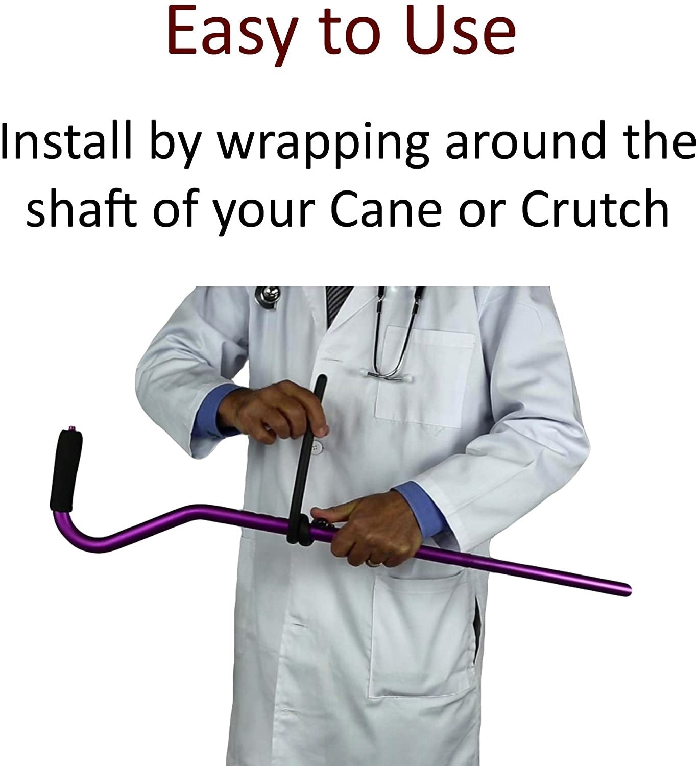 how to attach the cane holder