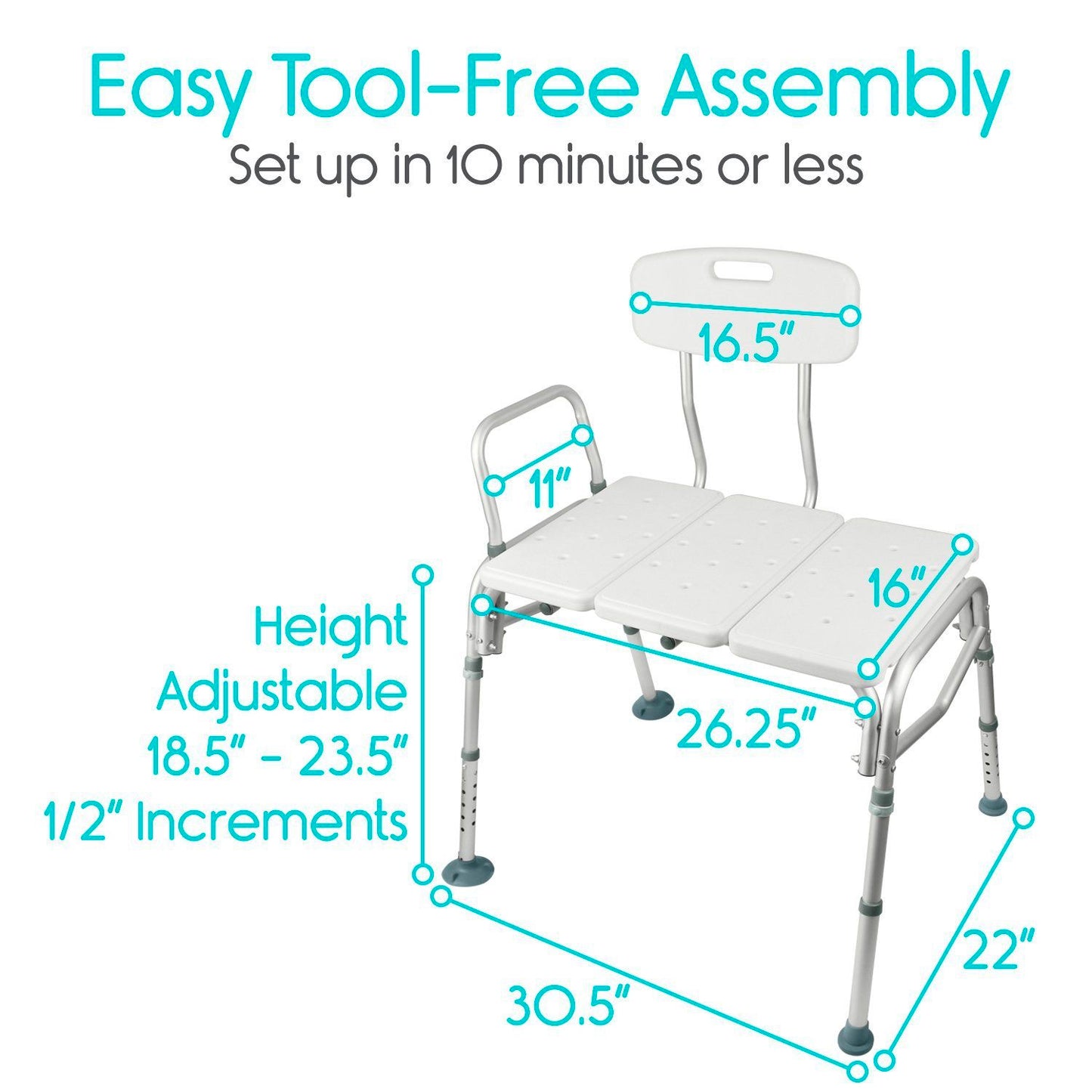 tub transfer bench dimensions by AskSAMIE