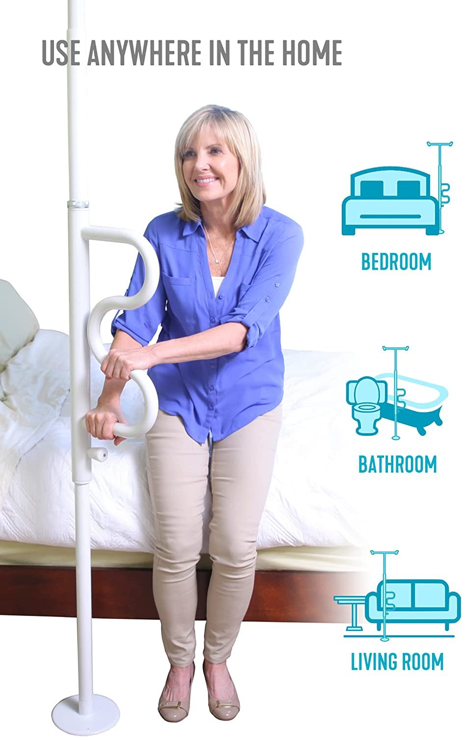 Stander Floor to Ceiling Pole & Base | Super Pole Alternative - from AskSAMIE