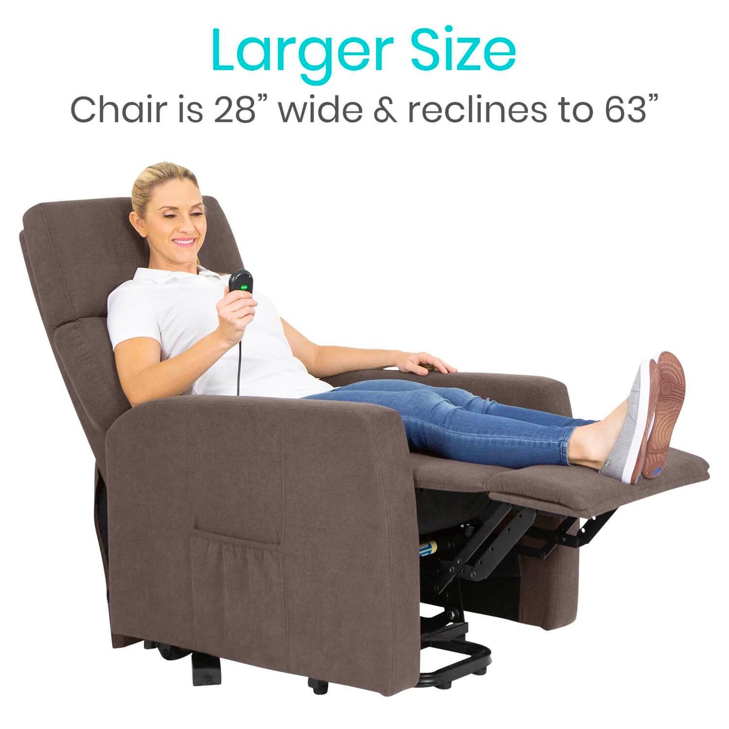 woman in lift chair