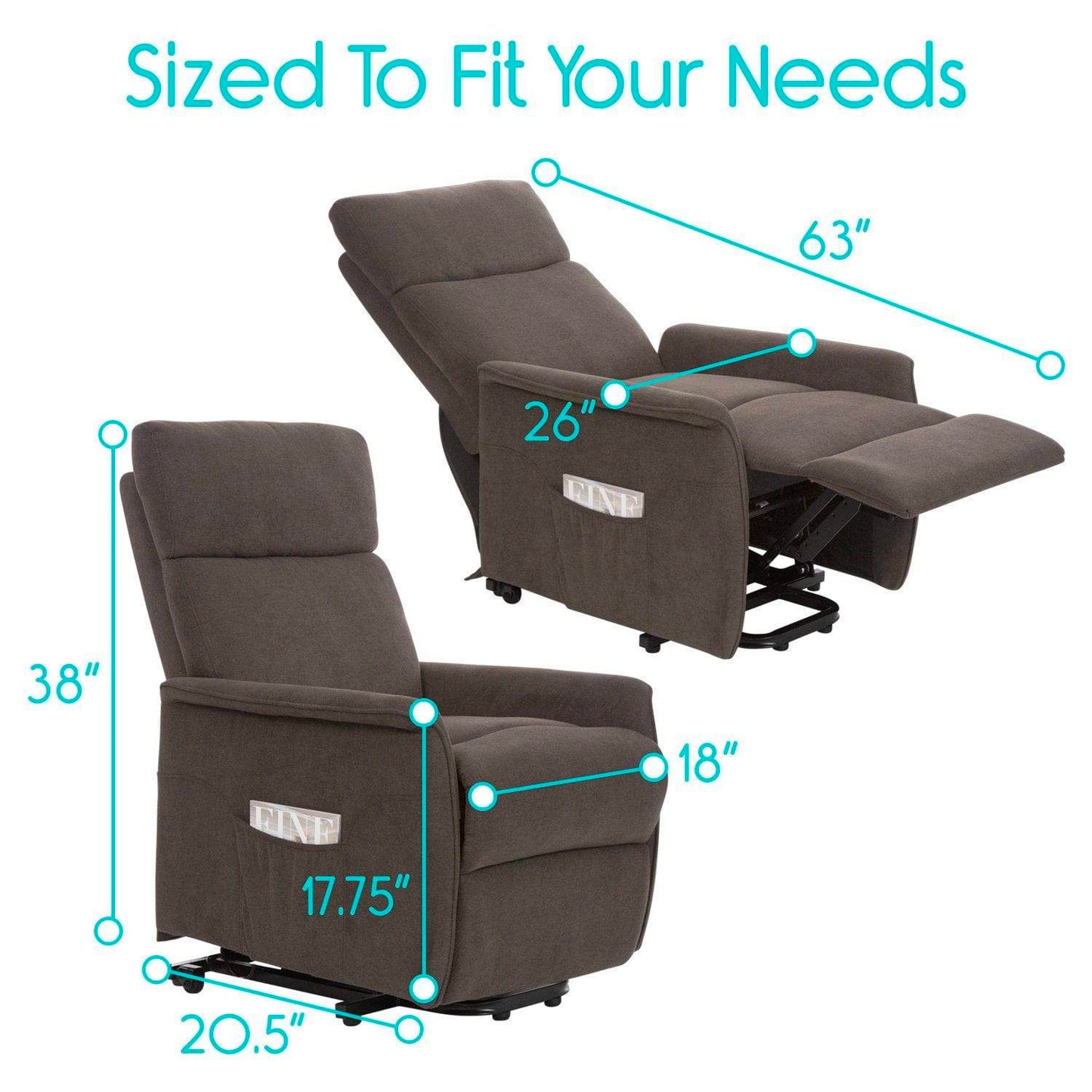 lift chair dimensions