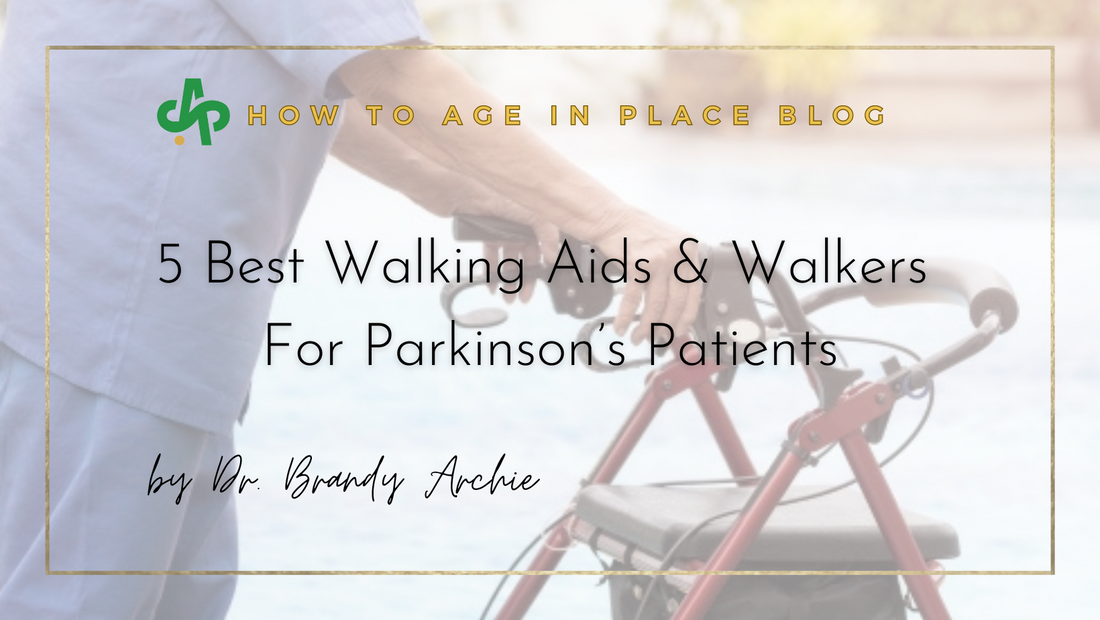5 Best Walking Aids & Walkers For Parkinson’s Patients cover page on AskSAMIE.com